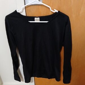 Classic Black Long Sleeve Top